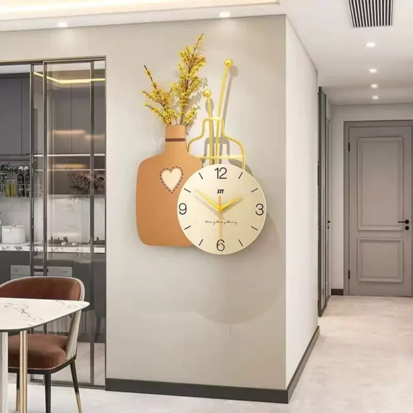 Artwork for Office Decoration JJT Plants Wall Clock JT21279