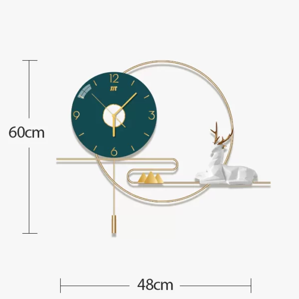 3D Wall Clock with Factory Price for Living Room WM472B