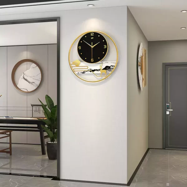 Okrągłe zegary ścienne JJT do dekoracji sypialni JT21189