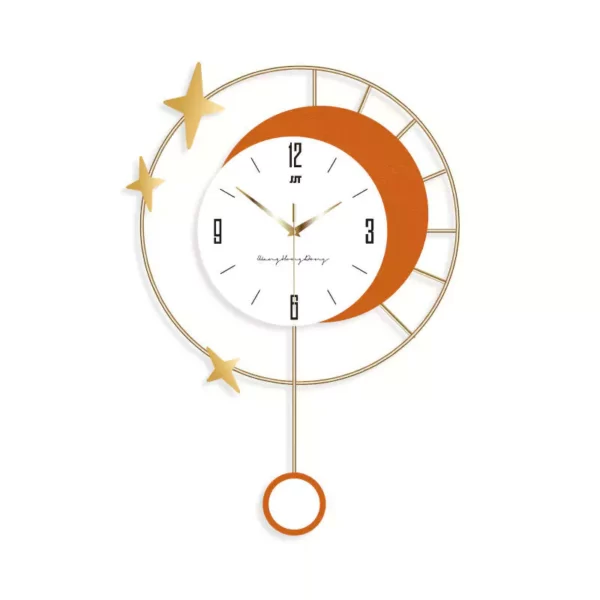 Настенное искусство для спальни JJT Creative Clock Orange JT21188