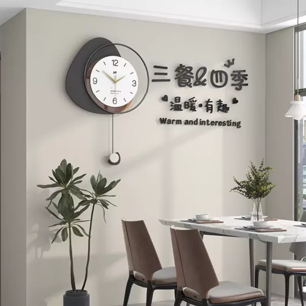 Black Wall Decor Items JJT Geometric Clock JT22134