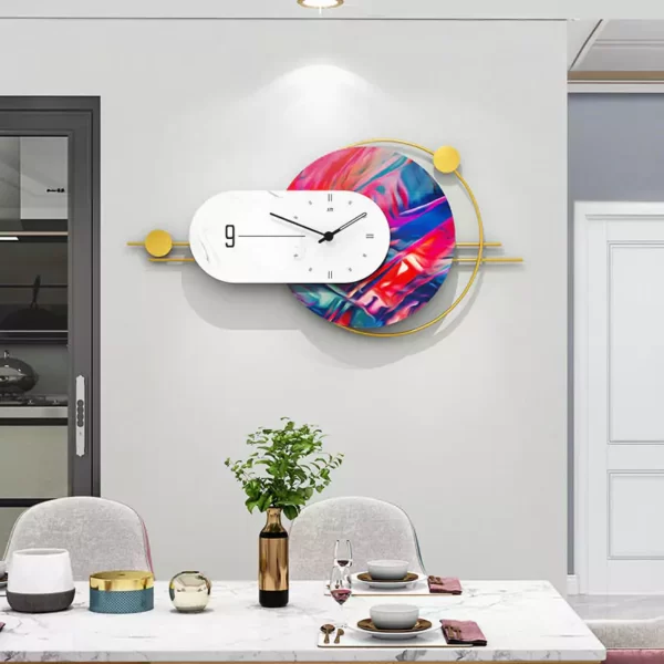 Horloge murale JJT JT2163 - Décoration bohémienne pour le salon