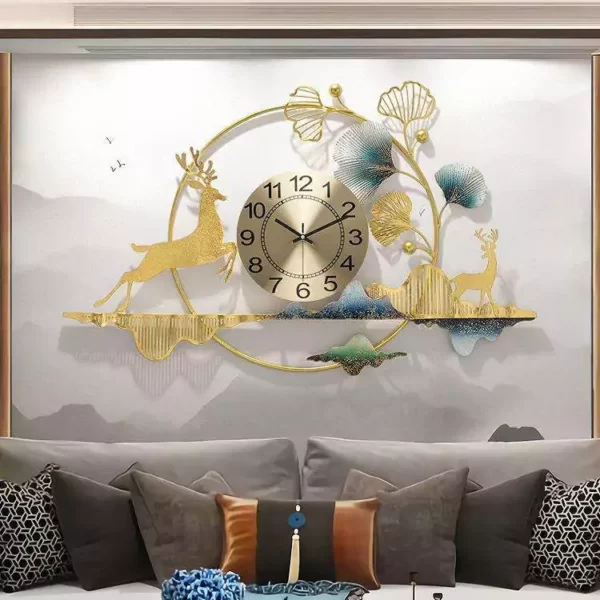 Esszimmer Wanddekoration JJT Luxus Wanduhr WM454