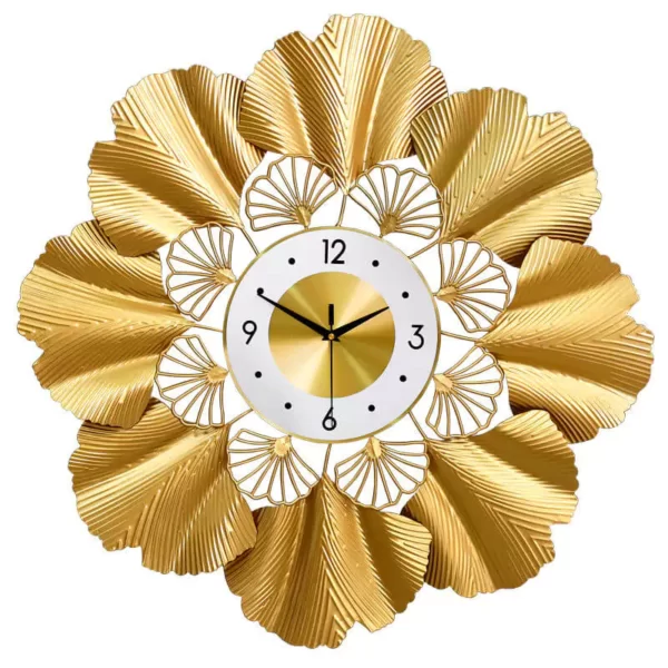 Farmhouse Decor JJT Gold Luxury Wall Clocks WM353