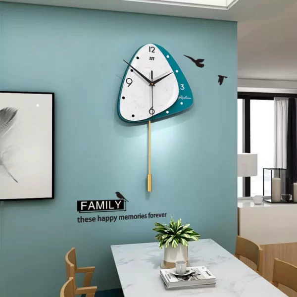 Glass Wall Art JJT Decorative Wall Clock for Living Room JT2088