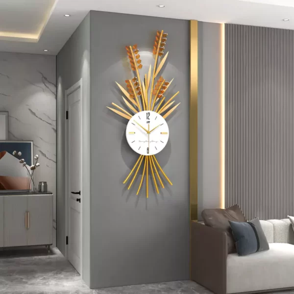 Gold Clock for Home Dinning Room Decoration JT21120