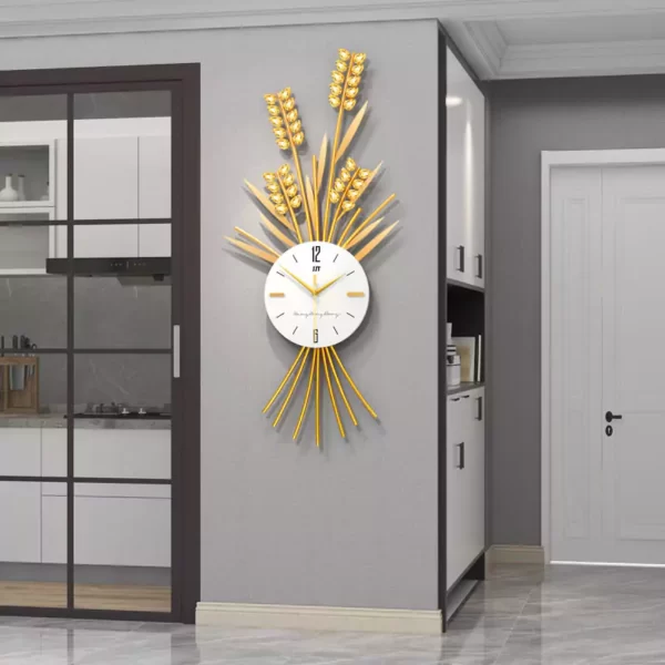 Gold Clock for Home Dinning Room Decoration JT21120