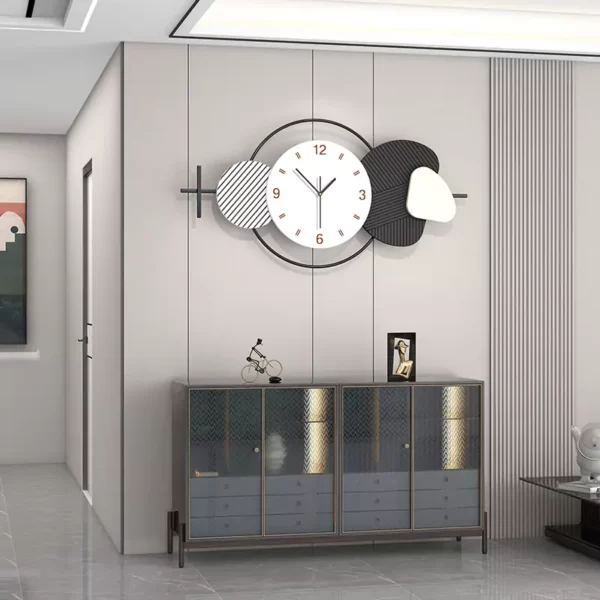 Grey Wall Art JJT Clock for Contemporary Home Decor JT22205