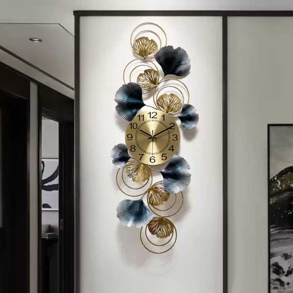 Horizontal Wall Art JJT Luxuy Clock for Apartment WM283