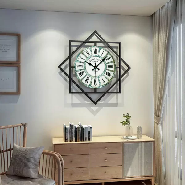 Islamic Wall Art JJT Metal MDF Wall Clock WM459 (3)