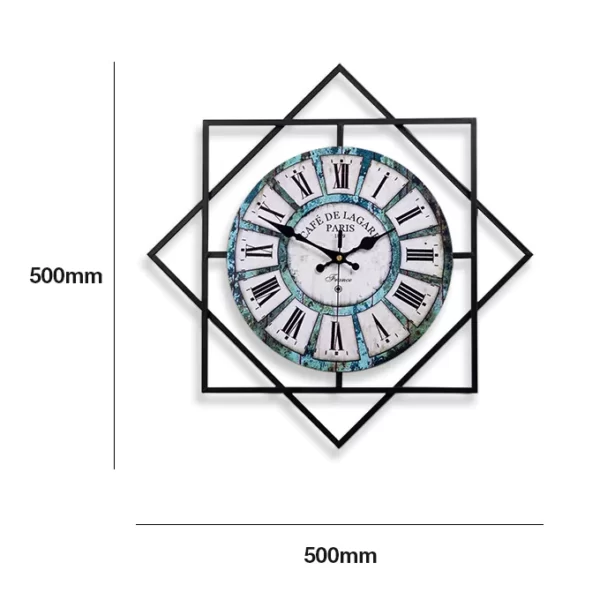 イスラムの壁アートJJTメタルMDFウォールクロックWM459