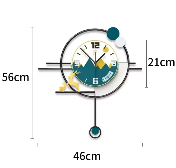 JJT Factory Horloge décorative pour décoration murale JT20123