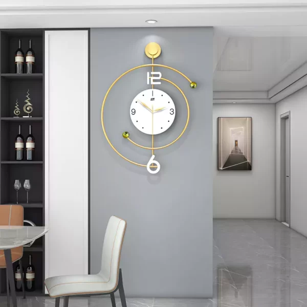 JJT Metal Wall Clock for Western Wall Decor JT22213