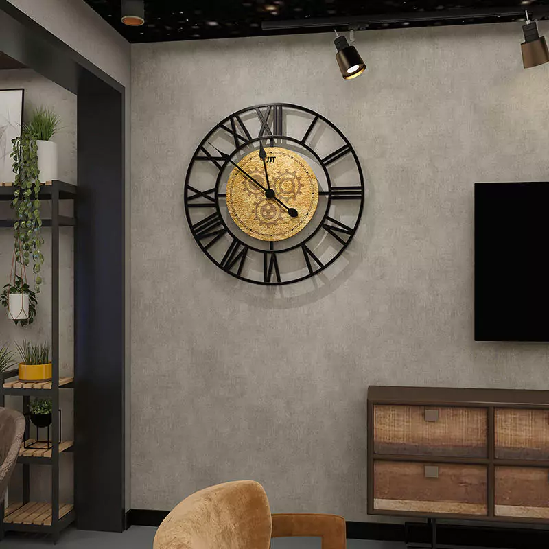 JJT Vintage Farmhouse Wall Clock for Decoration WM463A