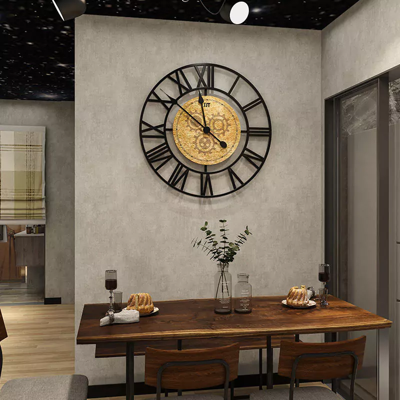 JJT Vintage Farmhouse Wall Clock for Decoration WM463A
