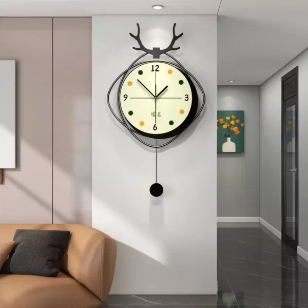 JJT Relojes de Pared para Diseño de Interiores de Habitaciones Pequeñas JT22211