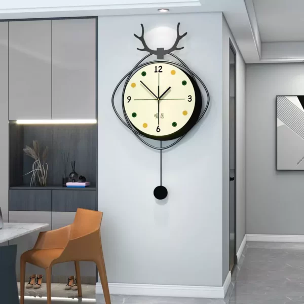 JJT Relojes de Pared para Diseño de Interiores de Habitaciones Pequeñas JT22211