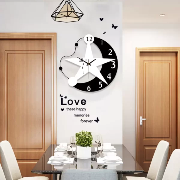 Kitchen Decor Items JJT Star Wall Clocks T6036