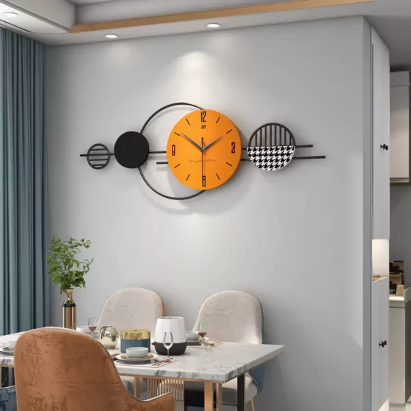 Duży wiszący zegar dekoracyjny do salonu JT21213