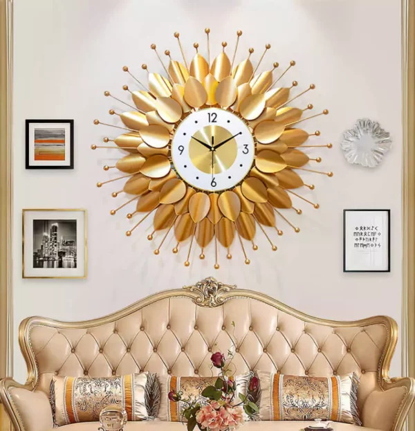 Metal Art Gold Luksusowe dekoracyjne zegary ścienne WM292