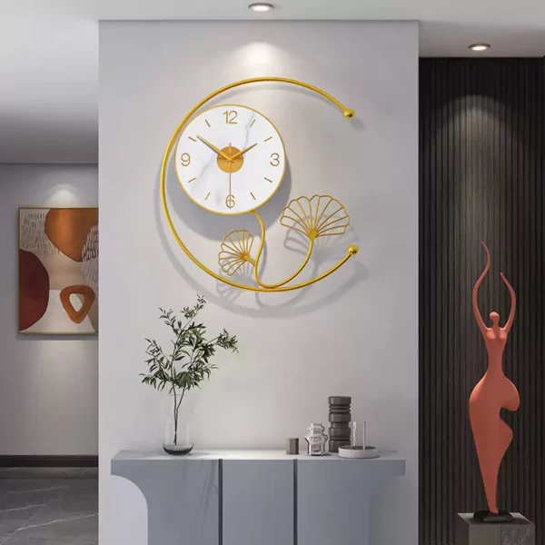 Современный декор для стен JJT Золотые интерьерные часы JT21268