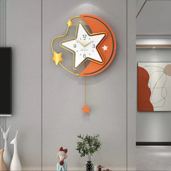 Décoration murale moderne pour chambre d'enfant Horloge JT21153A