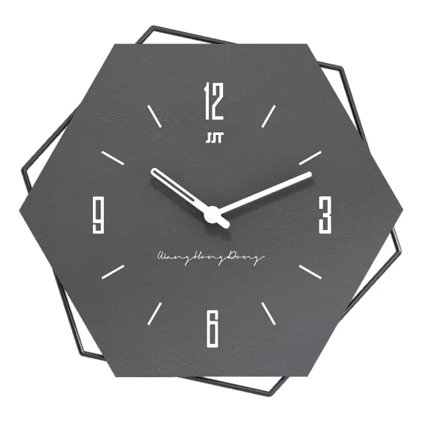 Orange & Black Wall Art JJT Personalized Wall Clock JT22135