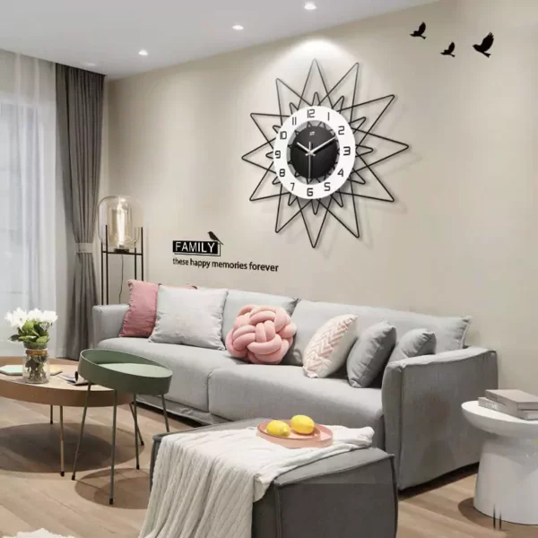 Silent Wall Clock for Living Room Luxury Decoration JT1925