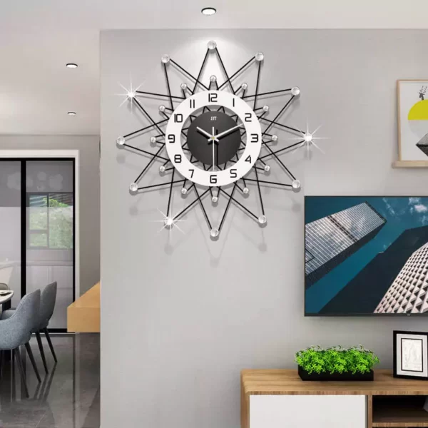 Silent Wall Clock for Living Room Luxury Decoration JT1925