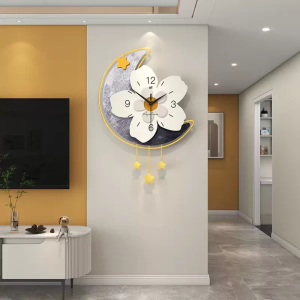 Relojes de Pared Silenciosos para Salón Decoración de Lujo JT22301