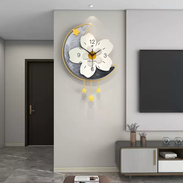 Horloges murales silencieuses pour le salon Décoration de luxe JT22301