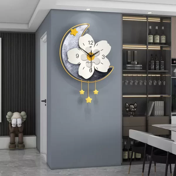 Horloges murales silencieuses pour le salon Décoration de luxe JT22301