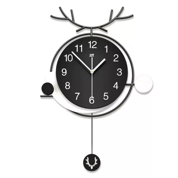 Small Home Decor Items Black Wall Clock JT22100