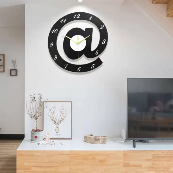 Wall Art for Living Room JJT Clock Black T2820A