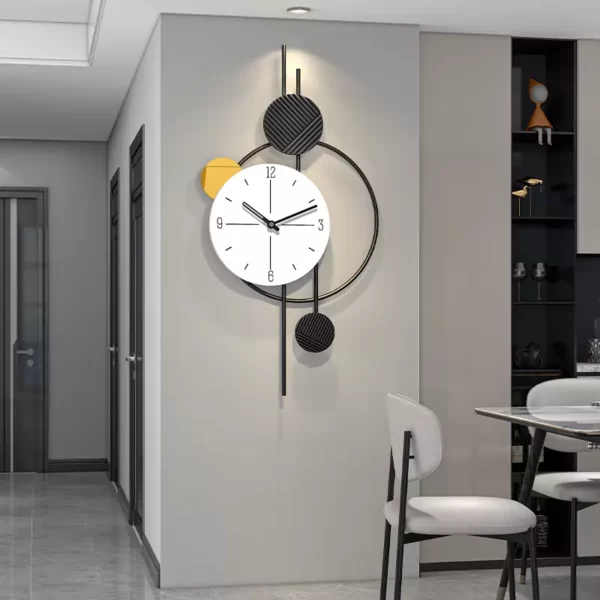 Zegar ścienny do wystroju wnętrz JJT Creative Iron Clock JT22212