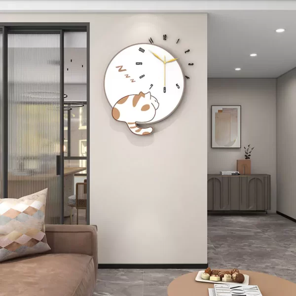 White Wall Art JJT Decorative Clock for Office Decor JT22110