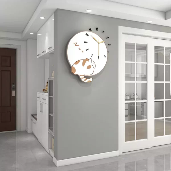 White Wall Art JJT Decorative Clock for Office Decor JT22110