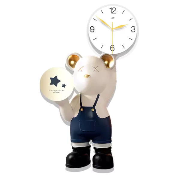 3D Wall Clock for Home Decor JJT 2023 New Bear Clock JT22142