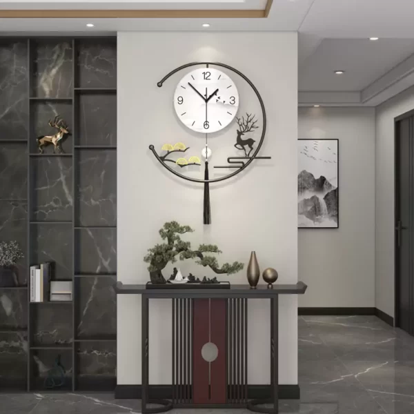 Decoración del hogar para sala de estar JJT Reloj de pared creativo JT22371