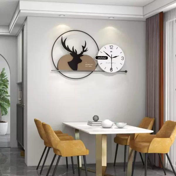 Non Ticking Wall Clock JJT 2023 New Metal Clock for Home Decor JT22382