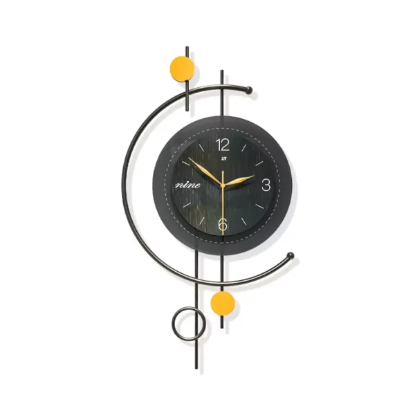 reloj de pared negro para decoracion de salon-jt23219